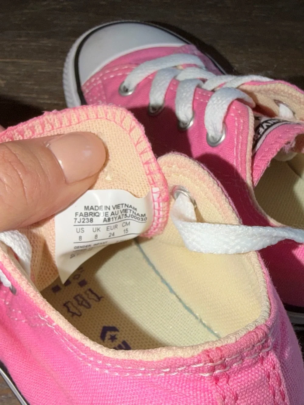 Pink Converse All Star Chuck Taylor Low Top Sneakers size 8